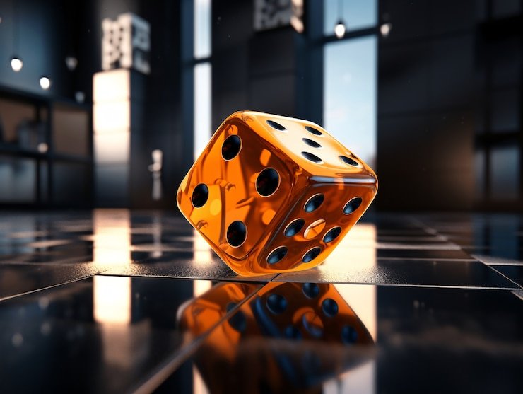 Dealer kasino langsung mengatur permainan dengan antusias di studio modern